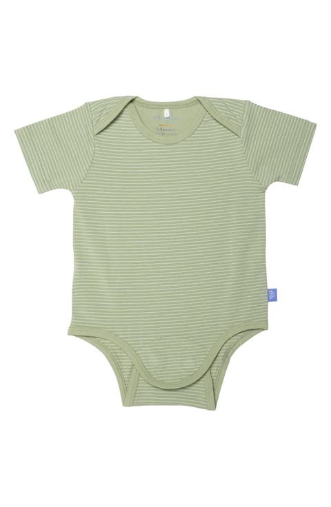 Stripe Organic Cotton Blend Bodysuit (Baby)
