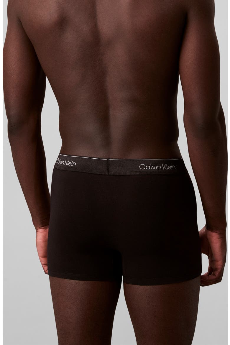 Icon Holiday Stretch Cotton Boxer Briefs, Alternate, color, BLACK