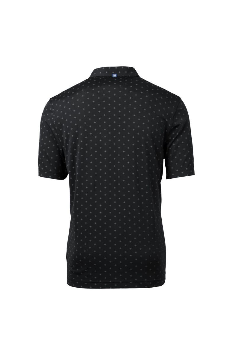 Cutter & Buck Men's Cutter & Buck  Black Ivy League DryTec Virtue Eco Pique Tile Print Recycled Polo, Alternate, color, Black