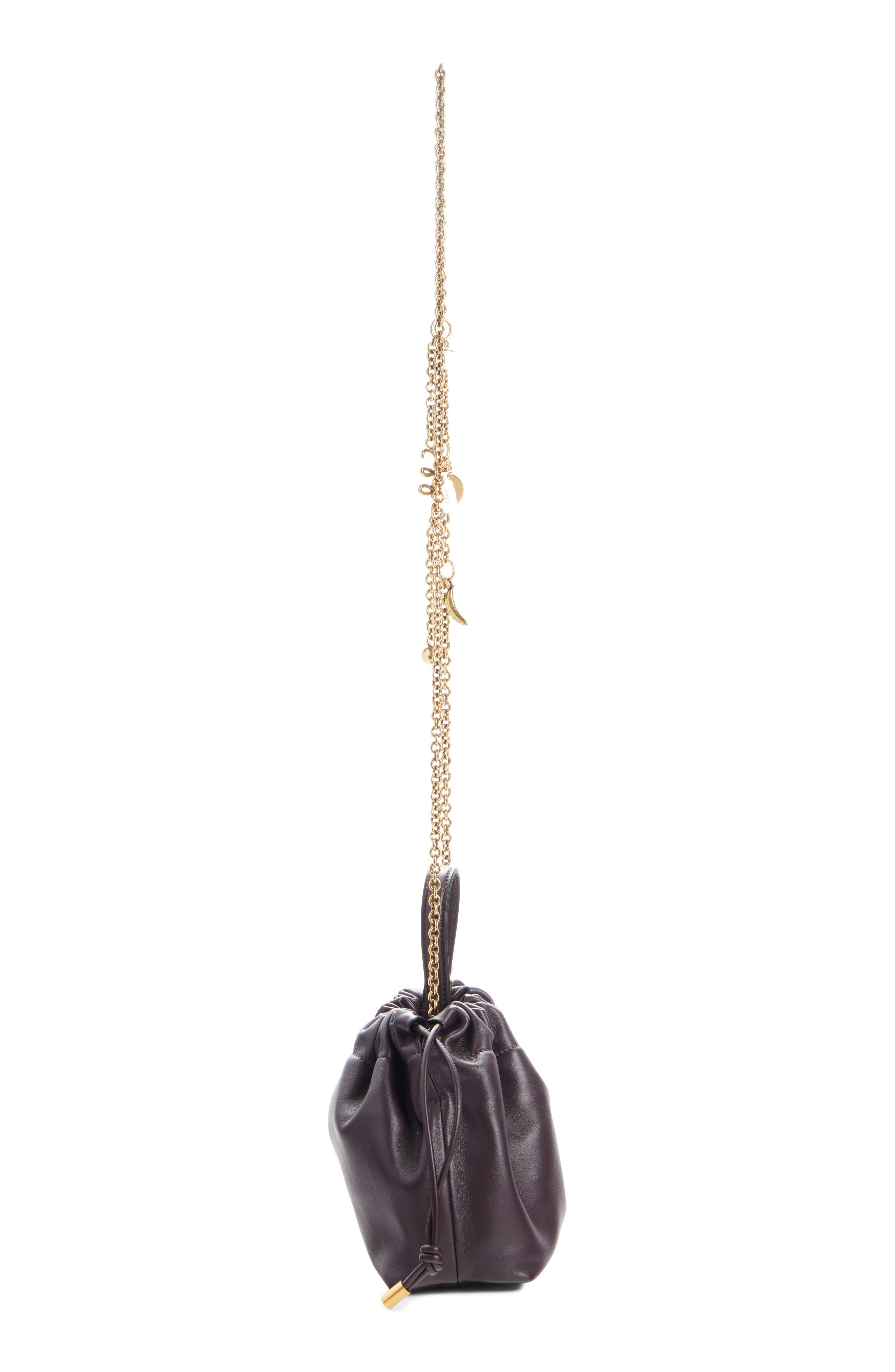 Mini Icons Leather Shoulder Bag, Alternate, color, PERFECT PLUM