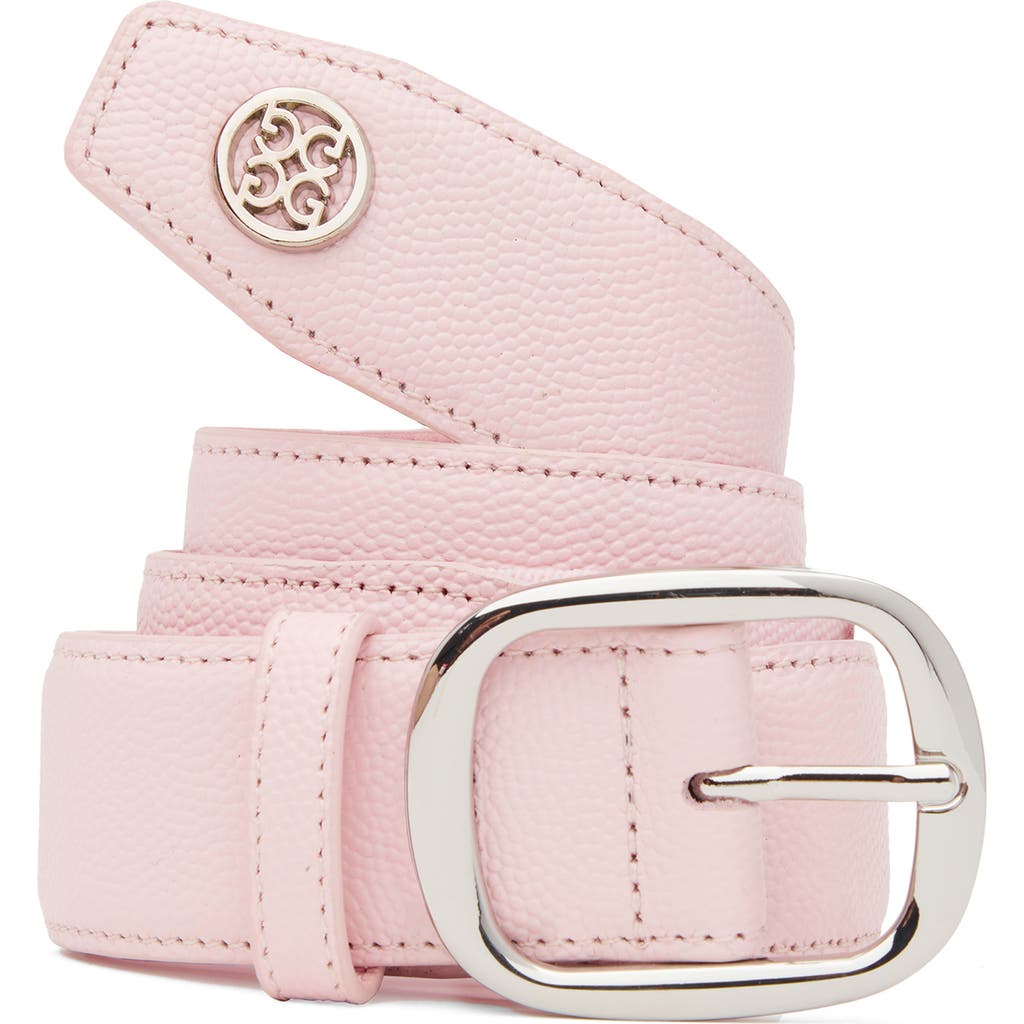 G/fore Circle Logo Belt In Blush