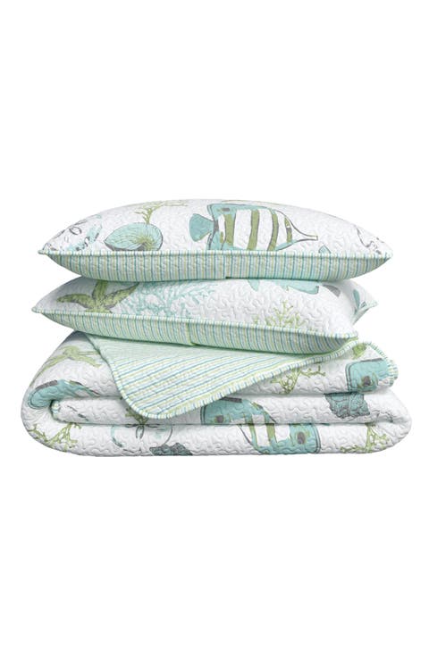 Coastal Fish Quilt Set