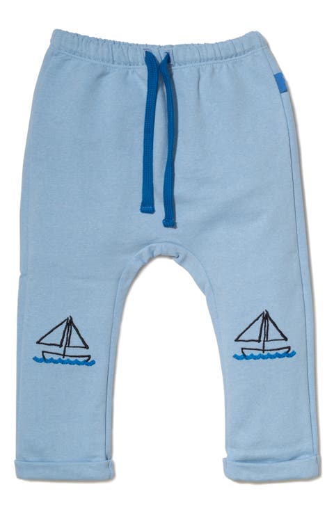 Embroidered Cotton Pants (Baby)