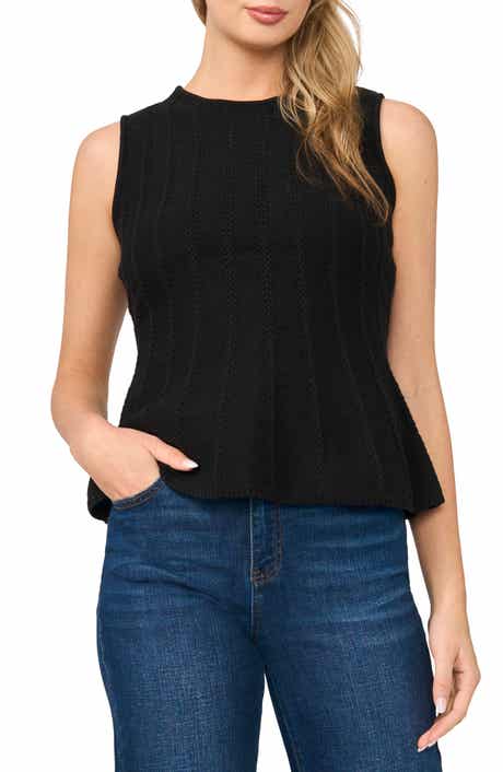 Sleeveless Peplum Top