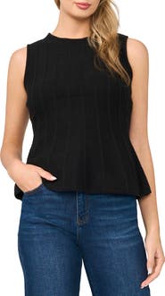 Halogen® Sleeveless Peplum Top