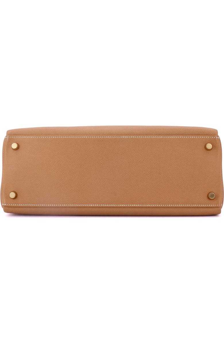 Pre-Owned Hermes Kelly Handbag Brown Courchevel with Gold Hardware 35, Alternate, color, Gold