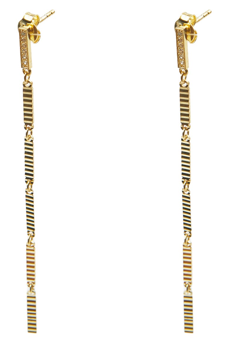 Linear Drop Earrings, Main, color, GOLD