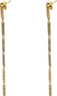 Argento Vivo Sterling Silver Linear Drop Earrings