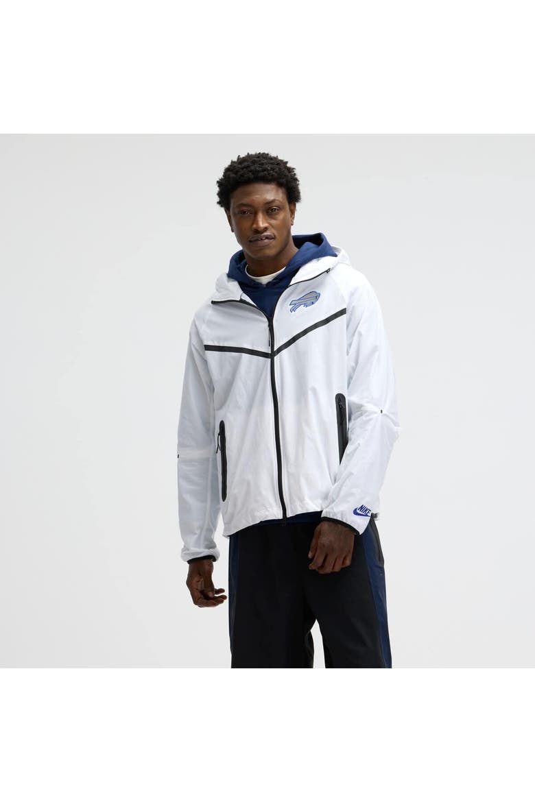 Men's Nike White Buffalo Bills 2025 Rivalries Collection Tech Raglan Full-Zip Jacket, Main, color, White