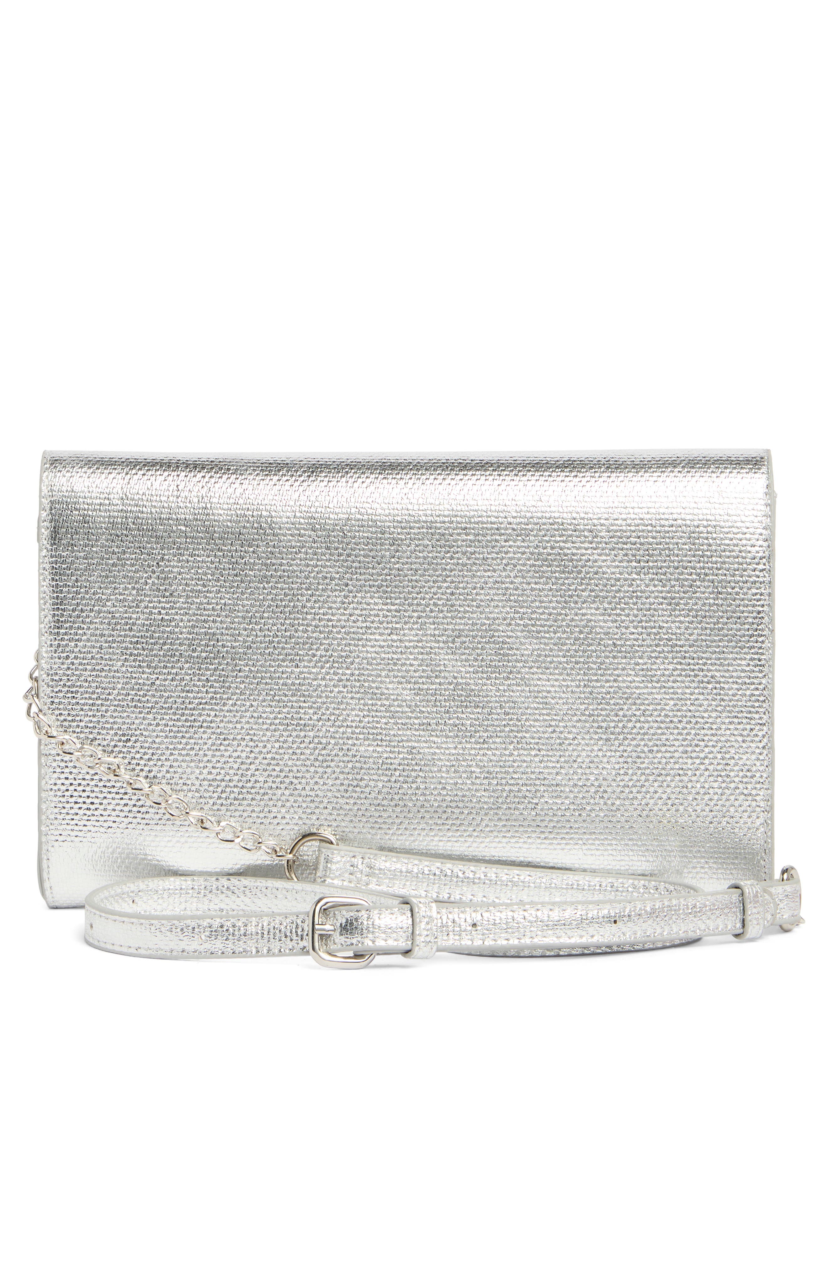 Envelope Clutch, Alternate, color, SILVER