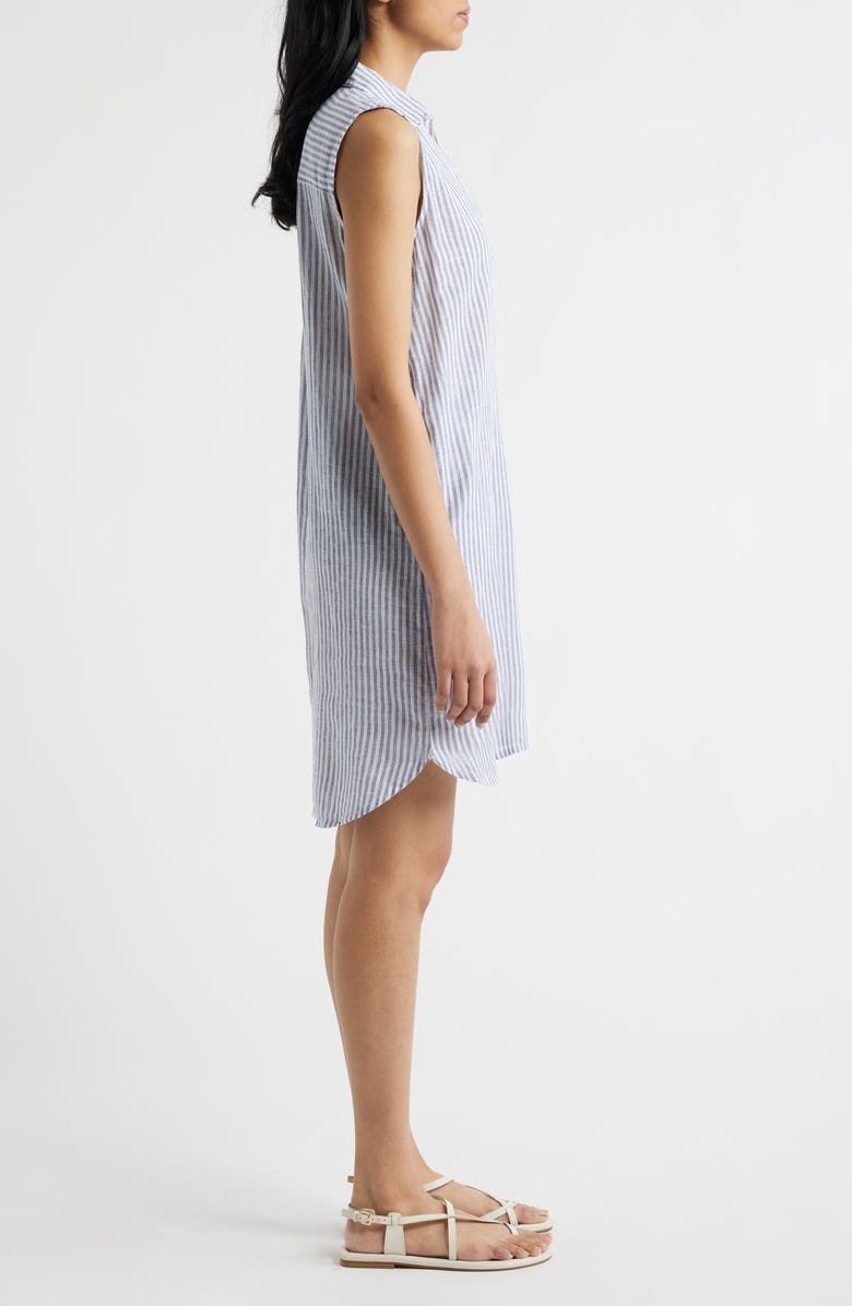 beachlunchlounge Shelay Sleeveless Shift Dress, Alternate, color, Blue Eyes