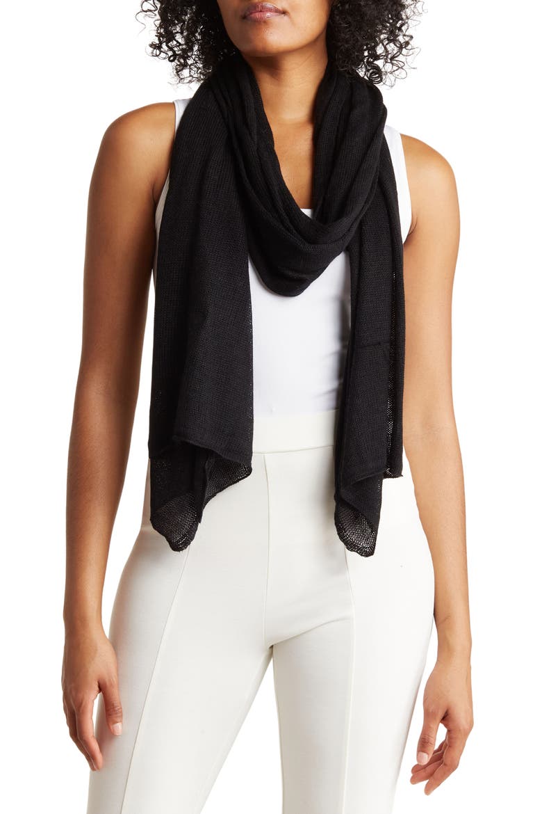 Oblong Wrap, Main, color, BLACK