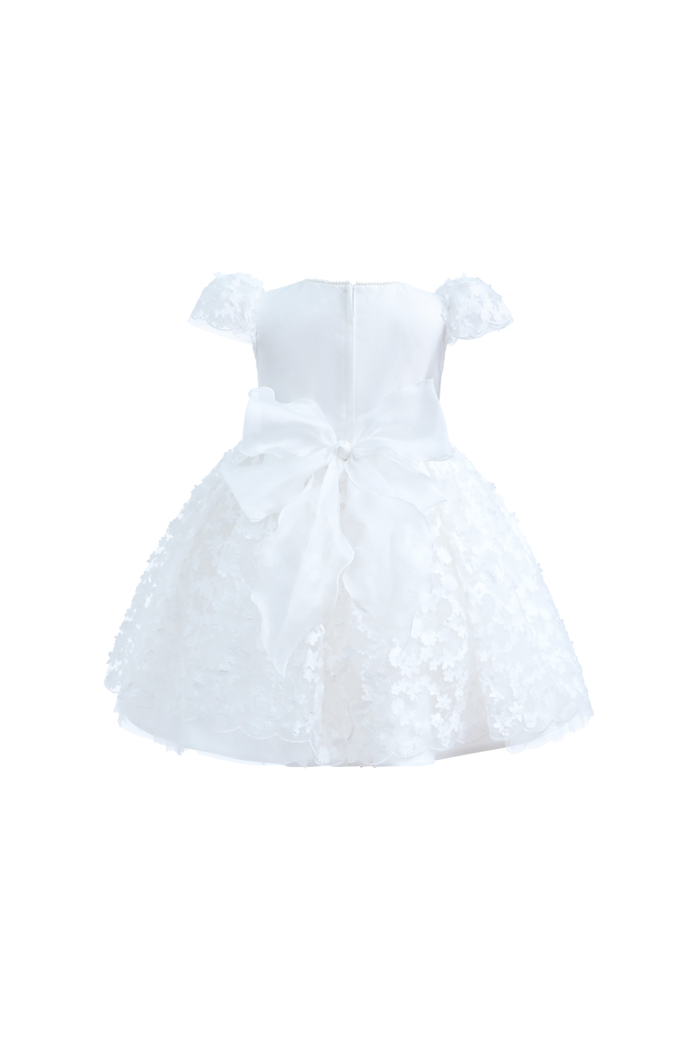 Floral Bow Upton Dress, Alternate, color, White