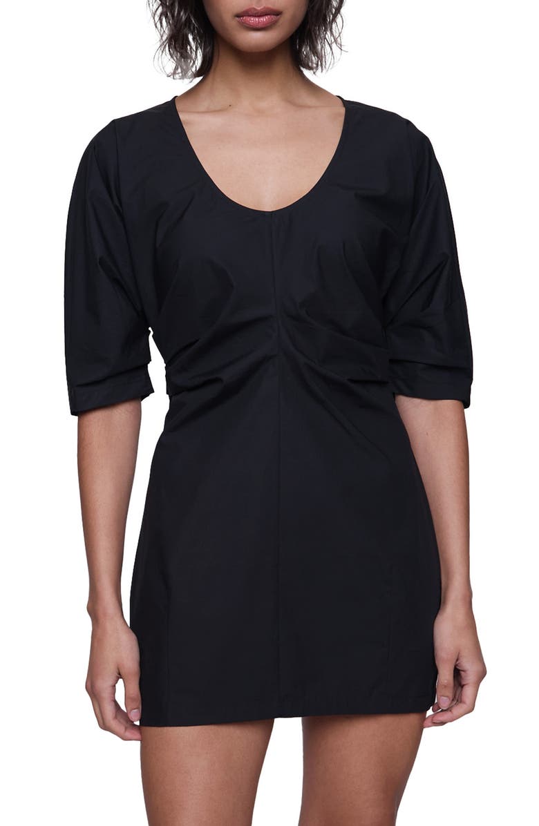 Rebecca Minkoff Stella Center Ruched Cotton Minidress, Main, color, 