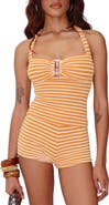 Princess Polly Dreaming of Me Stripe Halter Top