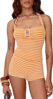 Princess Polly Dreaming of Me Stripe Halter Top