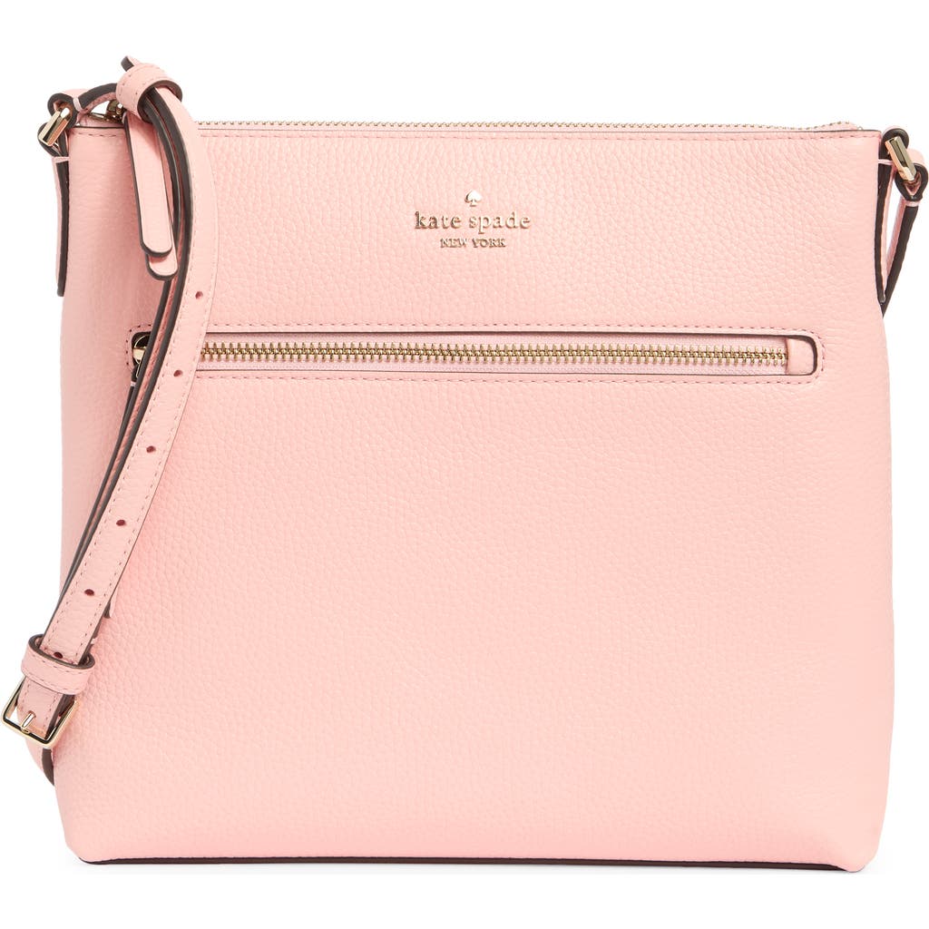 Kate Spade New York Jackson Top Zip Leather Crossbody Bag In Tea Rose