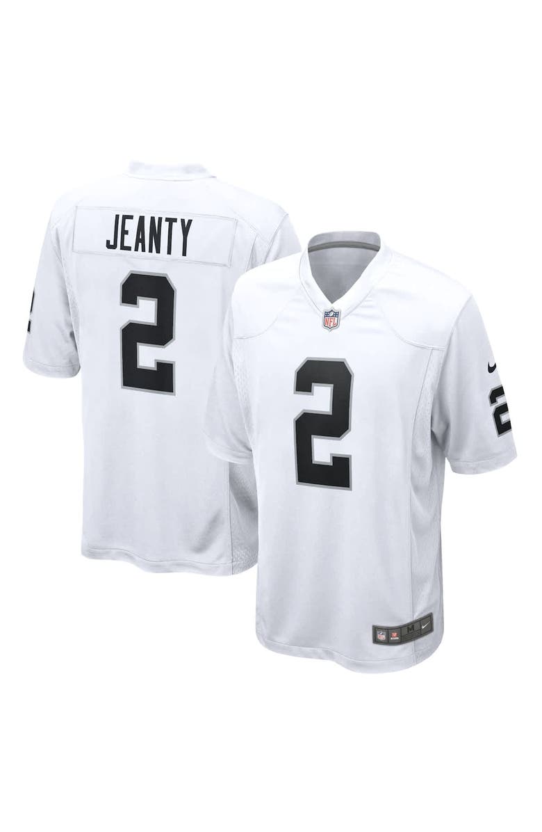 Nike Men's Nike Ashton Jeanty  White Las Vegas Raiders Game Jersey, Main, color, White
