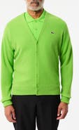 Lacoste Relaxed Fit Wool Cardigan