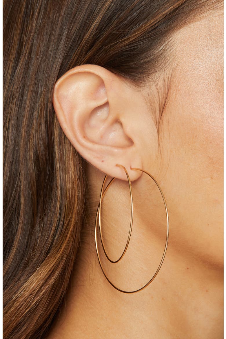 Hoop Earrings, Alternate, color, GOLD-FILLED