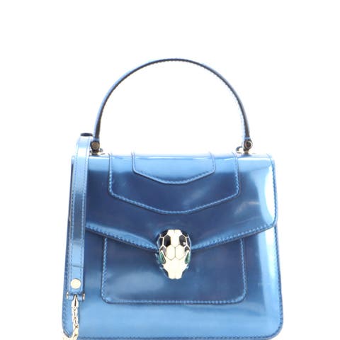 Serpenti Forever Top Handle Bag Patent Small