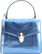 Pre-Owned Bvlgari Serpenti Forever Top Handle Bag Patent Small