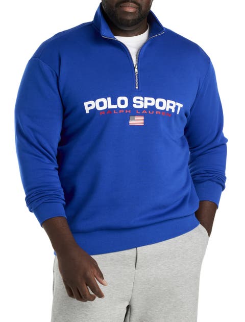 Big & Tall Polo Sport 1/4-Zip Fleece Sweatshirt