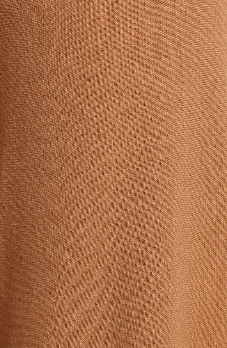 Petal & Pup Zuva Tie Waist Cotton & Linen Pants, Alternate, color, Golden Palm