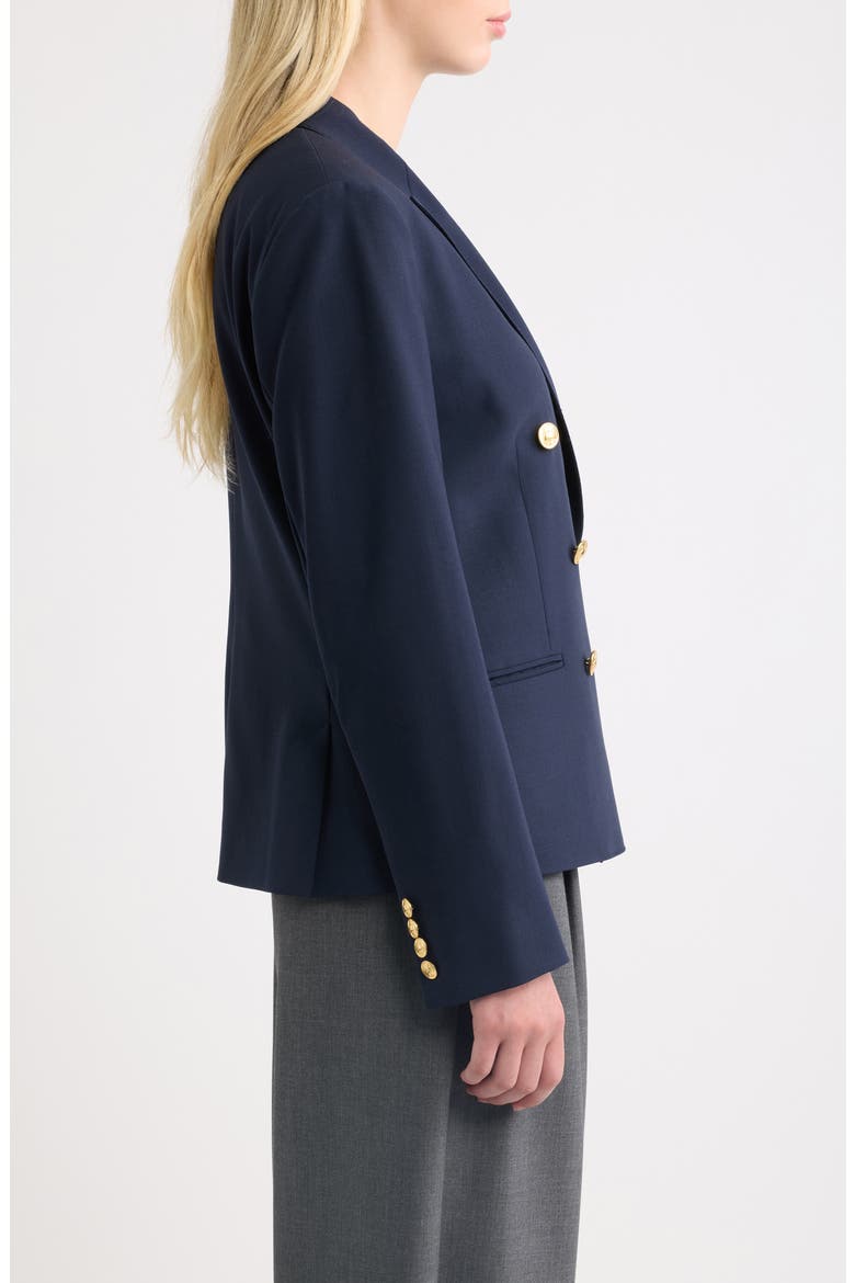 Stretch Wool Faille Blazer, Alternate, color, RL NAVY