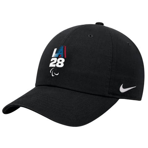 Men's Nike Black LA28 Summer Paralympics Retro Stripe Club Adjustable Hat