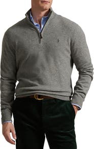 Polo Ralph Lauren Regular Fit Wool Quarter Zip Sweater