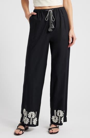 Rails Emmie Palm Tree Embroidered Pants