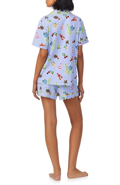 Bedhead Pajamas Printed Short Sleeve Boxer Pajama Set In Island Life