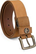 Timberland Logo Leather Belt