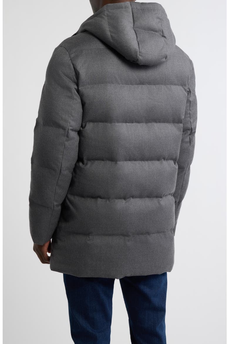 Crown Crafted Cortina Wool & Cashmere Parka, Alternate, color, SMOKE