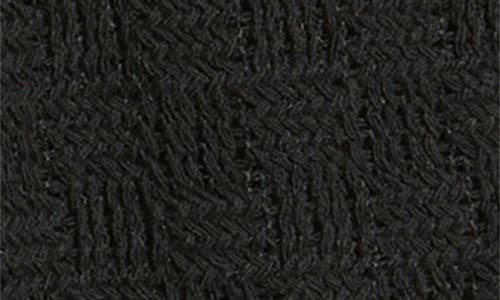 Rizort Gregory Basket Weave Knit Drawstring Shorts In Black