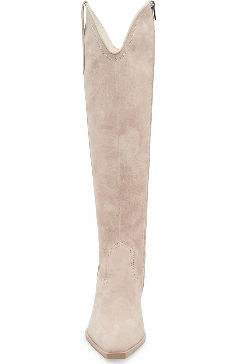 Dolce Vita Ariana Knee High Western Boot, Alternate, color, Taupe Suede