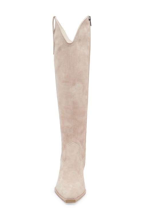 Dolce Vita Ariana Knee High Western Boot In Gold