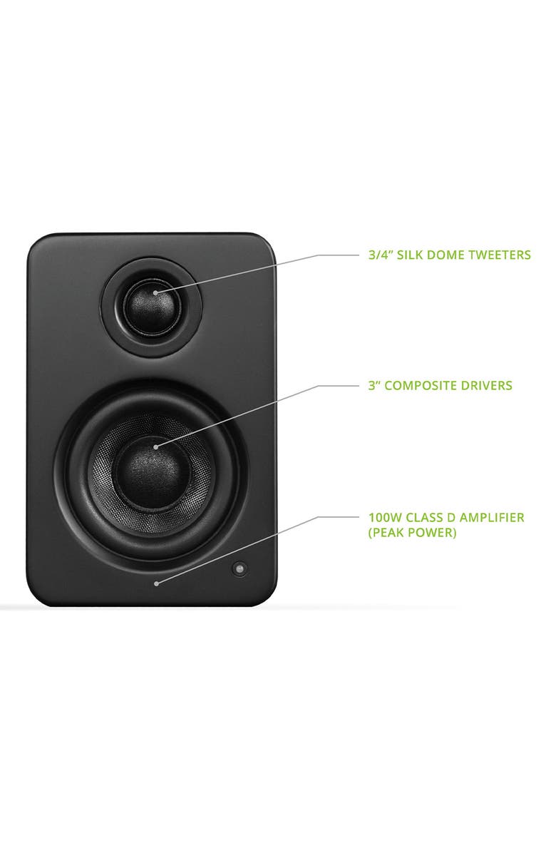 Kanto YU2 Powered Desktop Speakers - Pair, Alternate, color, Matte Black