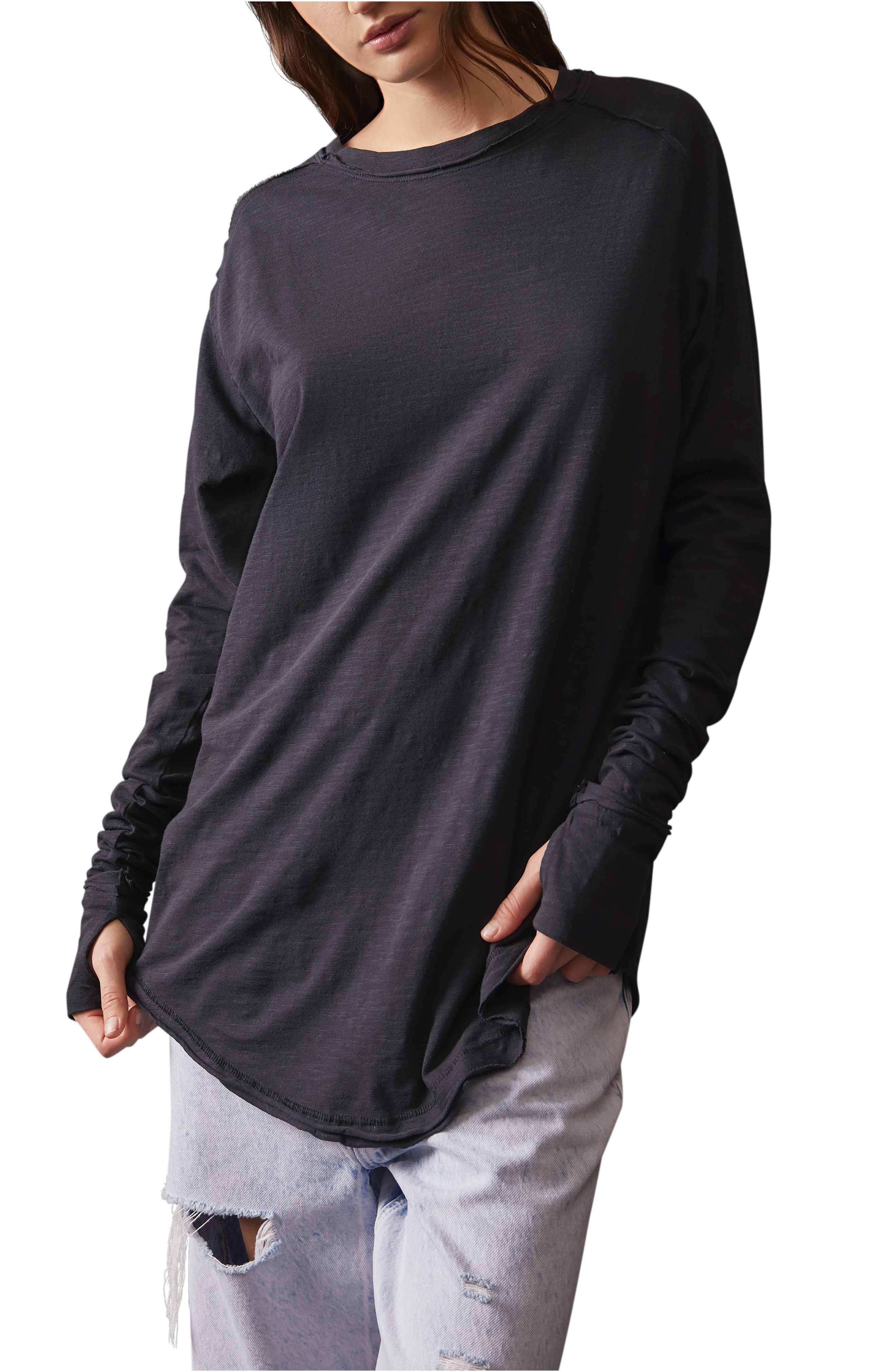 Free People We the Free Arden Extra Long Cotton Top