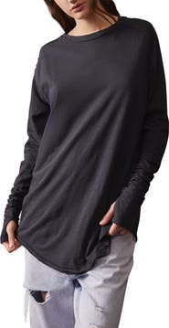 Free People We the Free Arden Extra Long Cotton Top