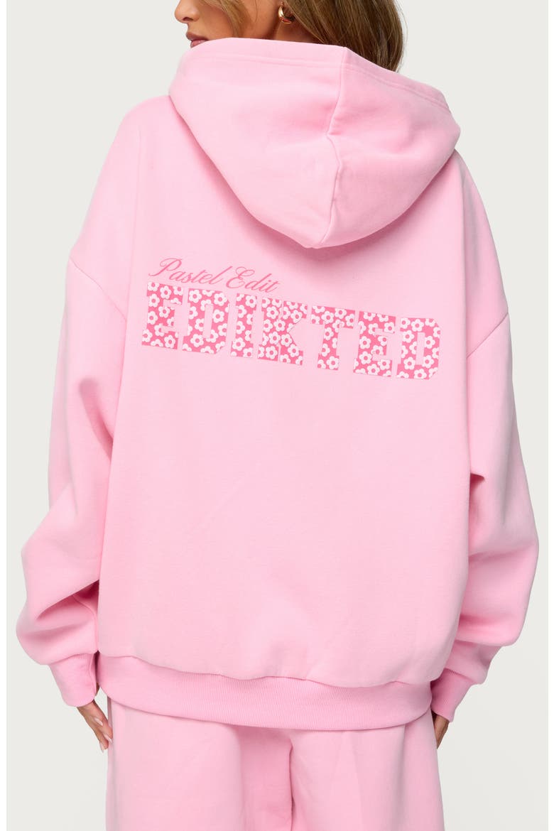 Pastel Oversize Hoodie, Alternate, color, PINK
