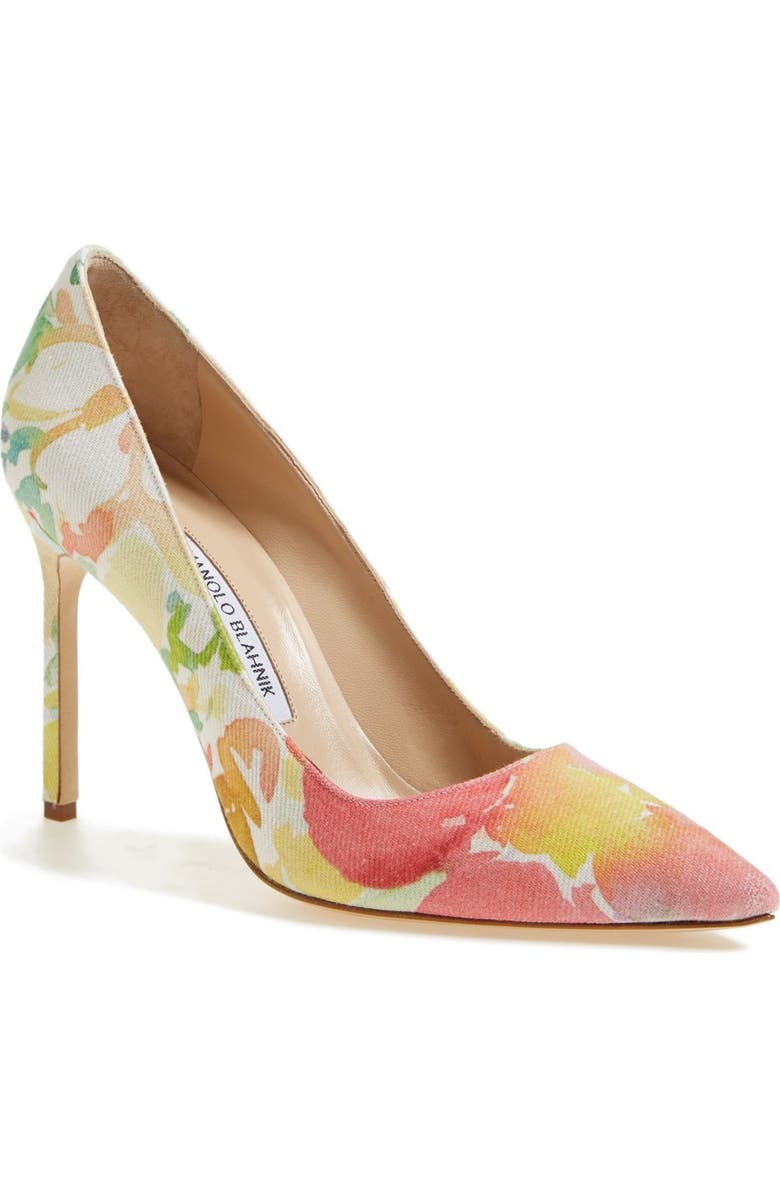 Manolo Blahnik Pointy Toe Pump, Main, color,
