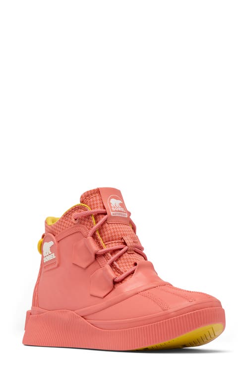 Sorel Out N About Iv Classic Waterproof Duck Boot In Coral Blossom/sea Salt