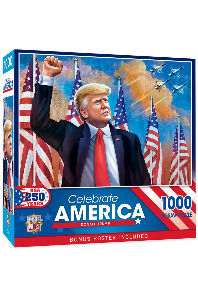 Donald Trump 1000 Piece Jigsaw Puzzle, Main, color, Multicolor