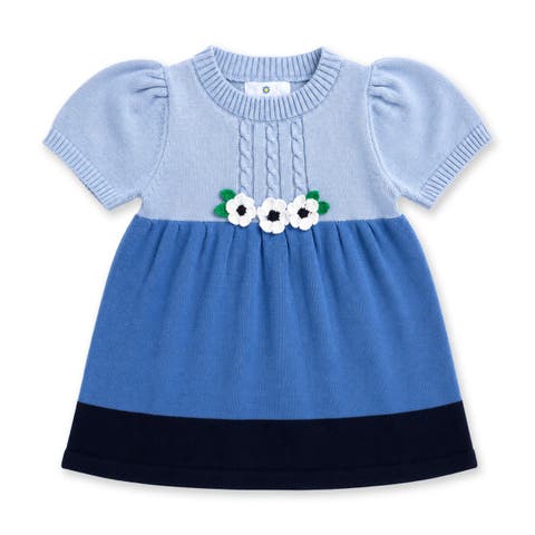 Sweater Dress with Flowers