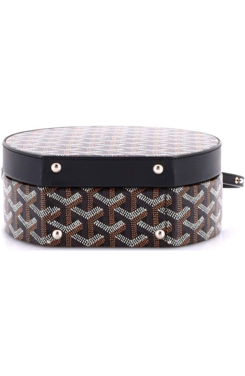 Pre-Owned Goyard Alto Hatbox Bag Coated Canvas, Alternate, color, Black