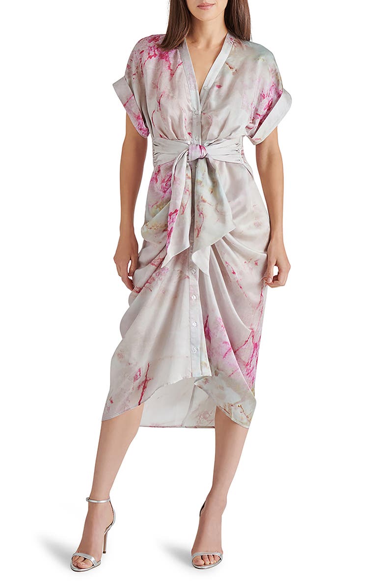 Steve Madden Tony Short Sleeve Shirtdress, Main, color, 