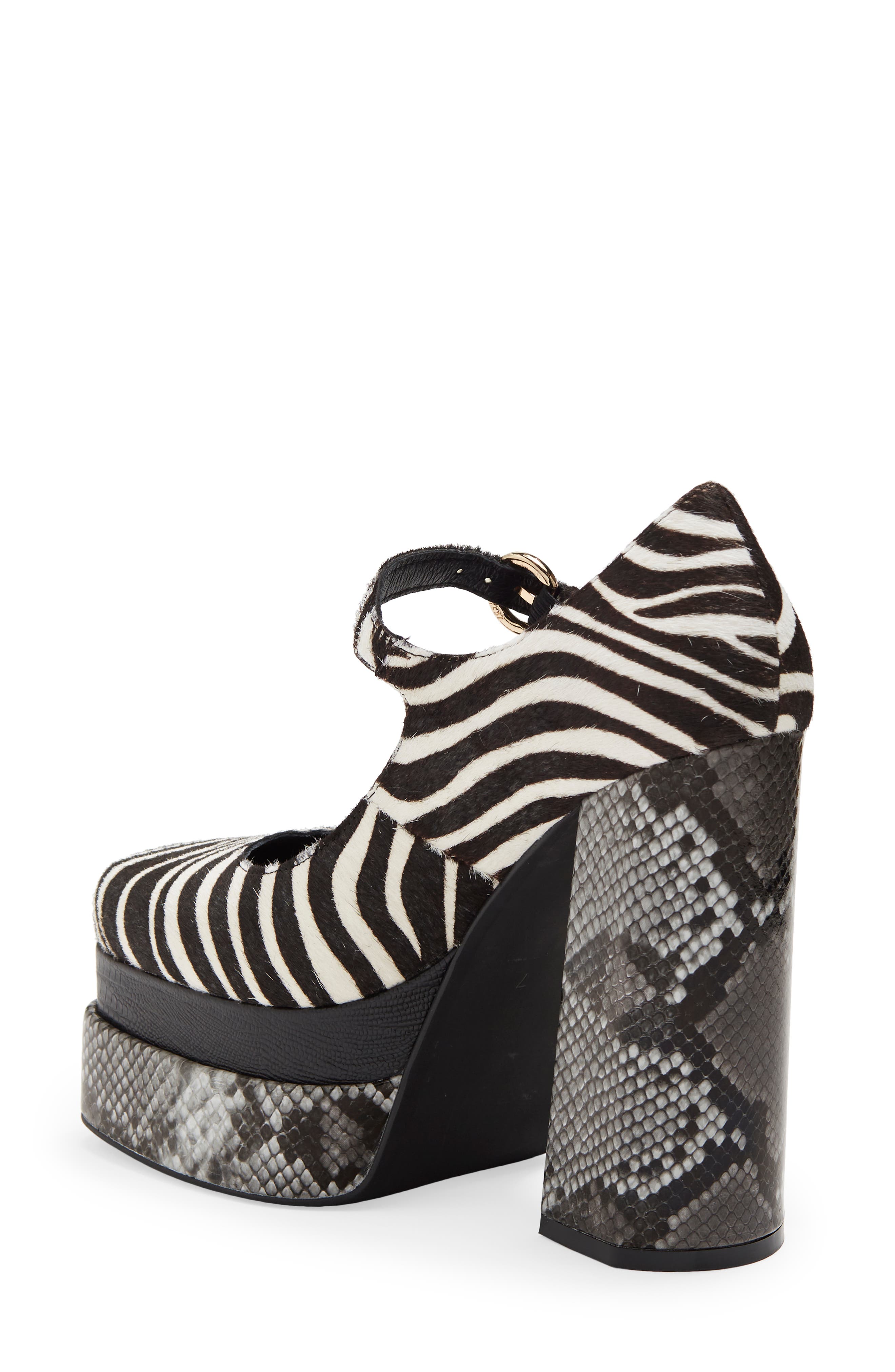 Jeffrey Campbell Chillin Genuine Calf Hair Platform Pump, Alternate, color, 