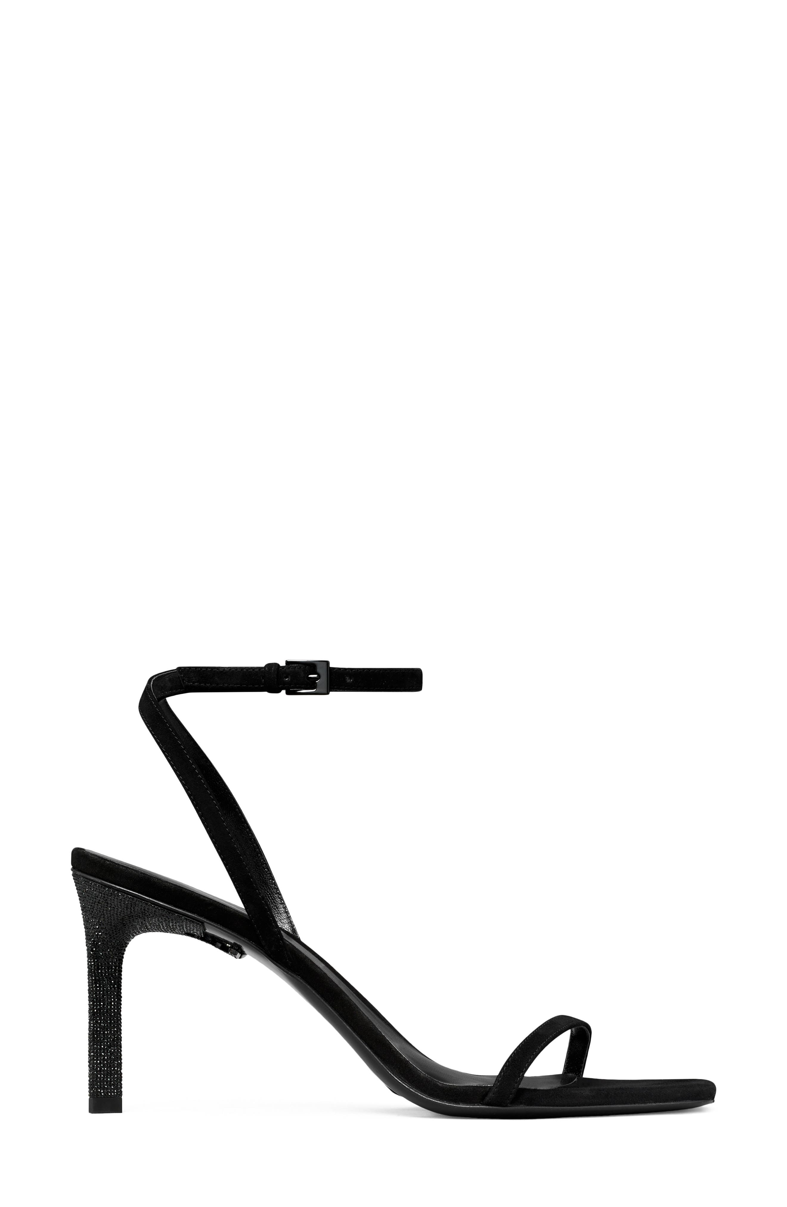 Tory Burch Pavé Heel Sandal, Alternate, color, Perfect Black